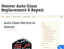 Tablet Screenshot of mobileautoglassdenver.com